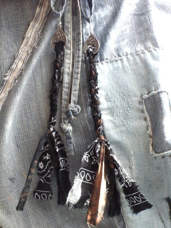 Hand Crafted Jewelry - Hand Crafted SWAG Earrings MIDNIGHT